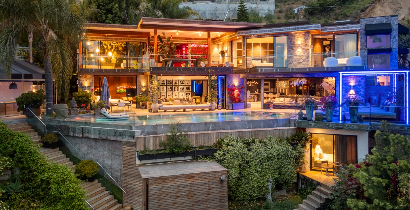 Villa Hillside Sunset Hollywood Hills Los Angeles Luxury Vacation Villa Rental