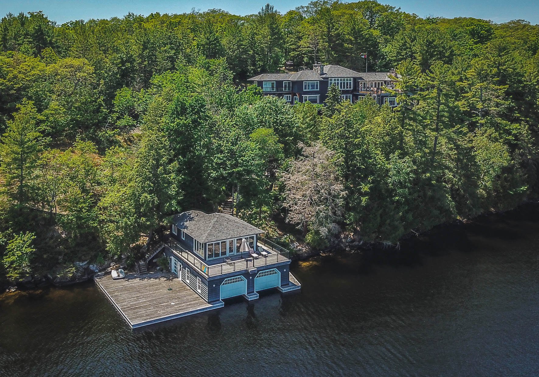 Lake Muskoka Luxury Cottage Rental | Waterfront Estate with Tennis Court