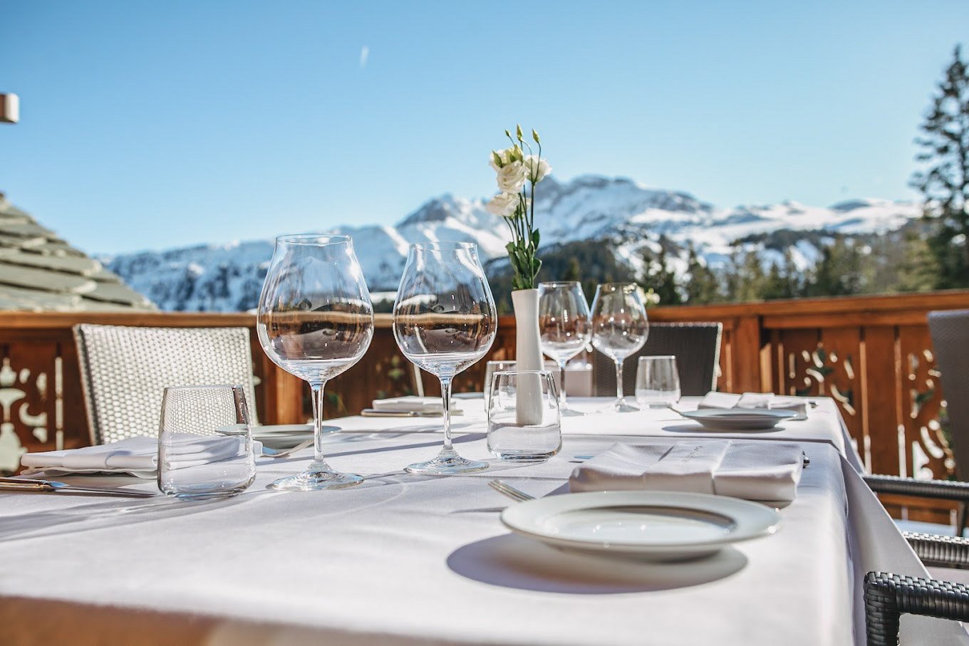 Baumaniere 1850 Michelin star restaurant in Courchevel French Alps