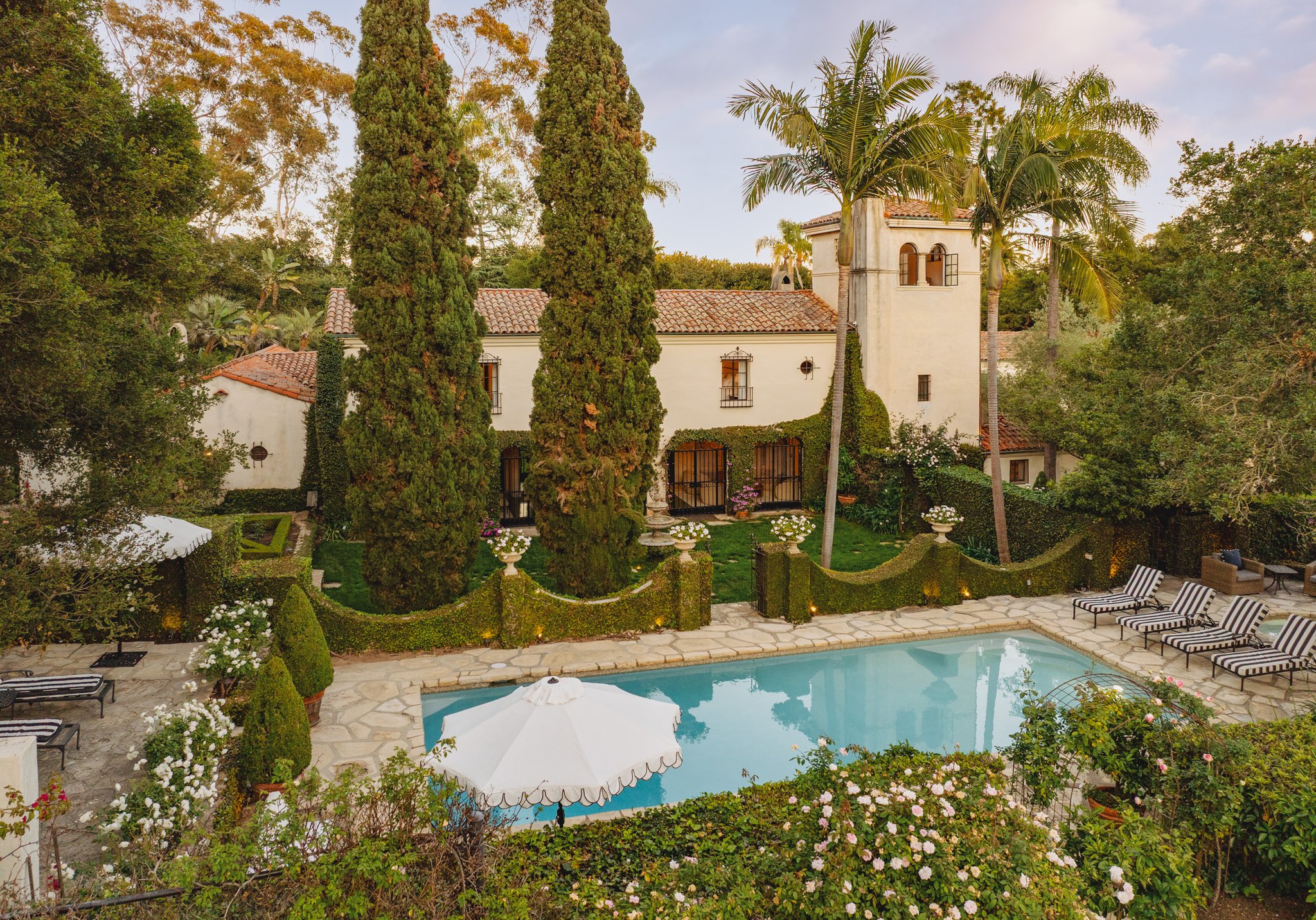 Villa Ayala Santa Barbara California Luxury Vacation Villa Rentals